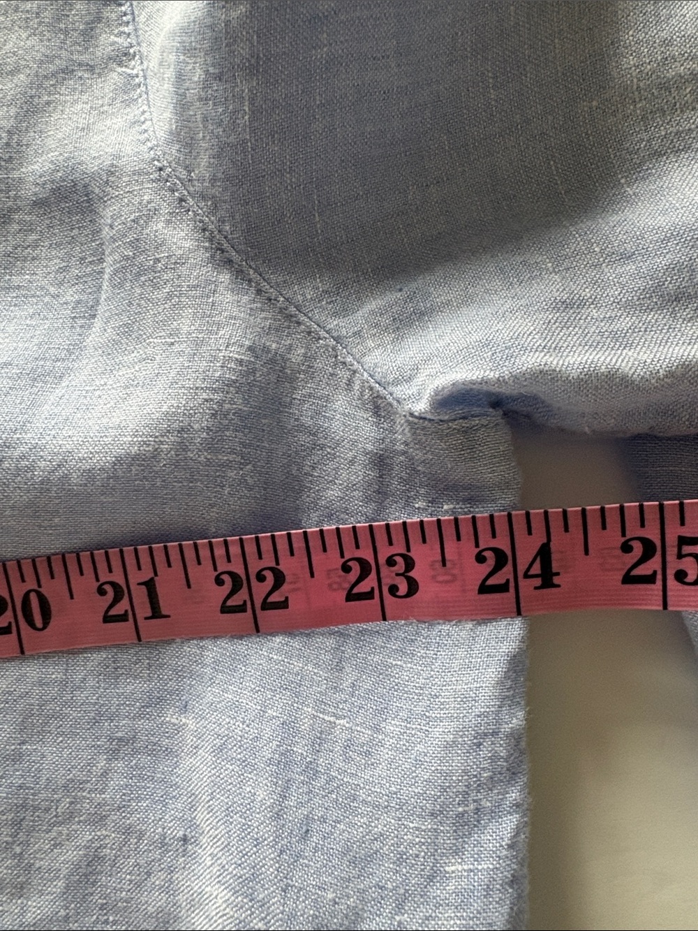 Tahari Linen Sky Blue Tunic Popover Size XL - Picture 9 of 10